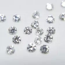 10 Diamantes 1 Ponto Lapidação Brilhante I/si Com Nota