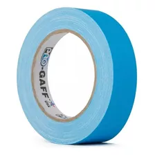 Fita Gaffer Tape Pro Gaff Azul Fluorescente 2,5cm X 50 Mts