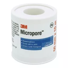Fita Micropore 3m - 50mm X 10m Branca Hipoalergênica Unidade