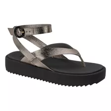 Sandália Papete Plataforma Moleca Feminina Flatform Moda