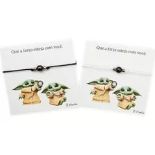 Pulseira Amizade Barata Magnéticas Star Wars Yoda Darth Kit