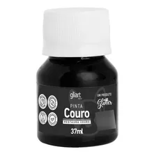 Tinta Acrílica Pinta Couro 37ml Gliart Cor Preto