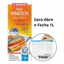 Saco Zip Lock Abre Fecha Hermético Alimentos Livre Bpa 20x35