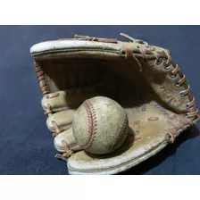 Luva De Baseball Marca Spalding 1960s - Vintage + Bola