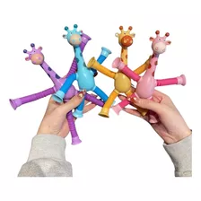 Girafas Pop It Tubo Led Kit 2un Estica E Gruda Montessori 