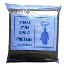 50 Capas De Chuva Em Plastico Descartável - Adulto