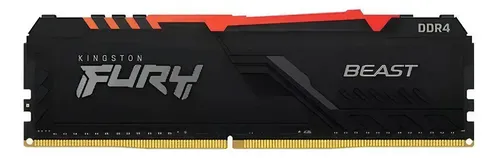 Memoria Ram Kingston Fury Beast Rgb 16gb 3600mhz Ddr4 Cl18