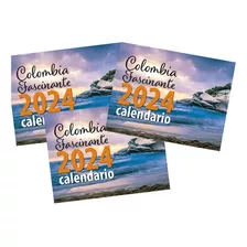 Calendario2024pared,planificador,paisajescolombia Pack 3unid