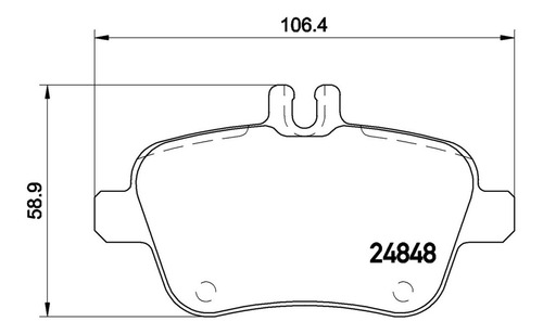 Balatas Bajos Metales Tra Mercedes-benz A200 13 Al 17 Brembo Foto 3