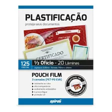 Plástico Para Plastificação 170x226x0,05 1/2 Ofício Ii 20und