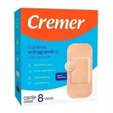 Curativo Transparente Extra Grande Comum Bege C/8 Cremer Nome Do Desenho Bege