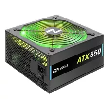 Fuente Pc 650w Luces Rgb 24 Pines Sata Gamer Silenciosa 