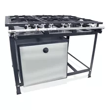 Fogão Industrial De Piso 6 Bocas 30x30 Com Forno Promoção