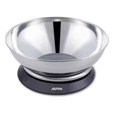 Balanza De Cocina Aspen Bc210 Digital Con Recipiente Acero