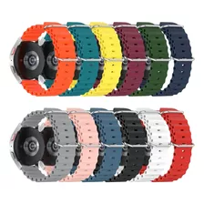 Pulseira 20mm Silicone Oceano Compatível Smartwatch Com P80s