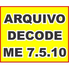 Arquivo Decode Central De Injeção Vw Me 7.5.10