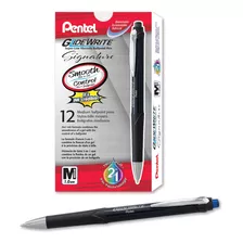 Bolígrafo Pentel Glidewrite Signature, Barril Negro (1.0)