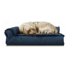 Furhaven Pet Dog Bed | Deluxe Memory Foam Chaise Plush &
