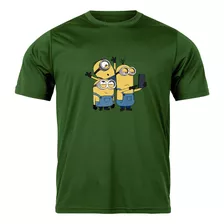 Camiseta De Algodão 3 Minions Selfie Animaçao