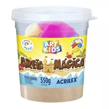 Areia Mágica Cinética Art Kids Natural 550g - Envio Full