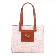 Bolsa Satchel Para Mujer Cloe Mediana Al Corte Color Rosa