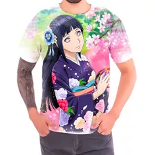 Camiseta Hinata Hyuga Naruto Anime Desenho Infantil Kids 03