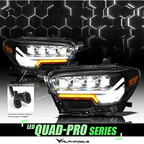 Faros Proyector Led Serie Quad-pro Para Toyota Tacoma Foto 2