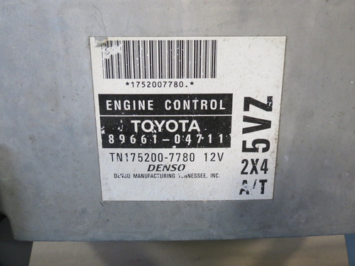  2001 01 Toyota Tacoma 4x2 At Engine Control Ecu Ecm  Ccp Foto 2