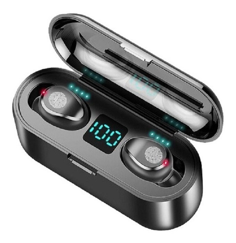 Auriculares Bluetooth F9 Tws 4hs De Musica + Power Bank