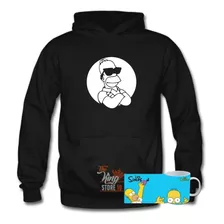 Poleron + Taza, Los Simpson, Homero, Serie, Lentes, Ouch, Xxxl / Kingstore10