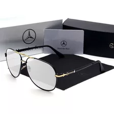 Gafas Marca Reggaeon Logo Mercedes 742 Camaleón Color Plata