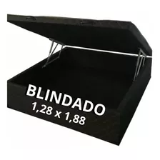 Cama Box Baú Viuva 1.28x1.88 Casal Com 20cm Blindado