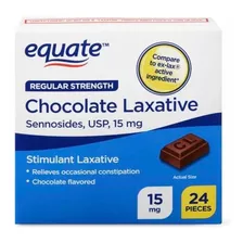 Equate Chocolate Laxante 24 Piezas, Comparado Con Ex-lax
