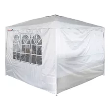 Tenda Gazebo Articulado Cobertura 3x3m Duas Paredes Branco