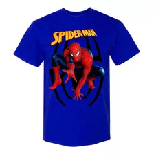  Remera Camiseta Algodon Spiderman En Varios Colores