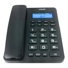 Telefono Alambrico Vtech Vtc500 Identificador De Llamadas, Manos Libres Negro