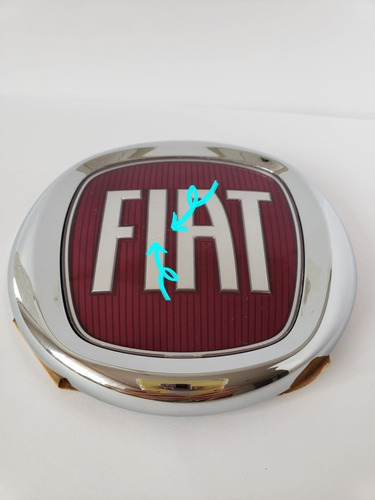 Emblema Fiat 12 Cm 4 Patas Usado Original Foto 2