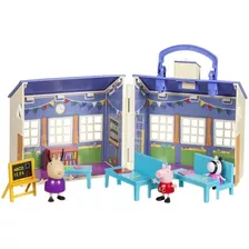 Escuela Colegio De Peppa Pig Set Maletín De Juego Colegio