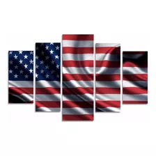 Quadro Estados Unidos Bandeira Sala Quarto Escritório 
