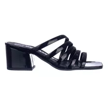 Sandalias Clasicas Dama Tiras Moda Mujer Taco Bajo