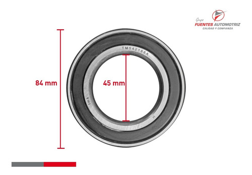 Balero Doble Delantero-trasero Honda S2000 2000-2009 Tmk Foto 2