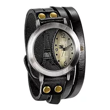 Jewelrywe - Reloj De Pulsera Para Hombre, Estilo Vintage, Mu