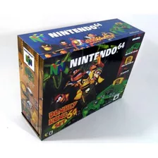 Caixa Vazia De Madeira Mdf Nintendo 64 Edição Donkey Kong 