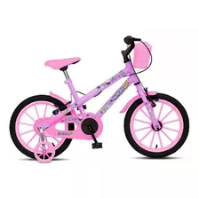 Bicicleta Aurora Fest Colli Lilás Infantil Crianças Meninas