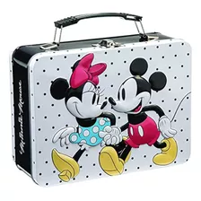 Disney Mickey Y Minnie Tote Grande De Estaño 89070