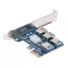 Adaptador Pcie 1x A 4 Usb Multiplicador Riser Mineria - Caba