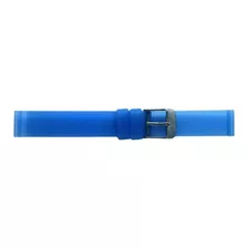 Pulseira Para Relógio De Borracha 14mm Azul Claro Br37 Treto