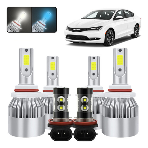 12000lm Faros Led Y Antiniebla Para Chrysler 200 2013-2015 Chrysler 