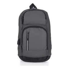 Mini Mochila Transversal Masculina De Peito Diagonal + Usb