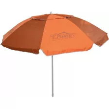 Sombrilla Playa Parasol 1.9m Protección Uv Ecology 4 Colores Color Naranja